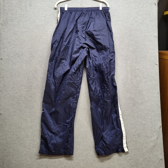 Nike‎ Men Activewear Pants XL Blue Windbreaker Logo Spellout Drawstring - Picture 9 of 11